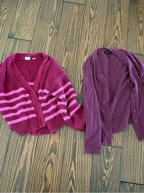 Girls youth medium cardigans